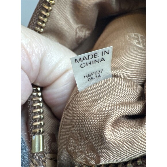 Tory Burch Robinson Small Foldover Brown Pebbled Leather Crossbody Bag Clutch - Picture 7 of 13